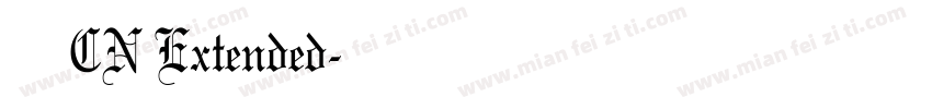 有愛鋭方 CN Extended字体转换
